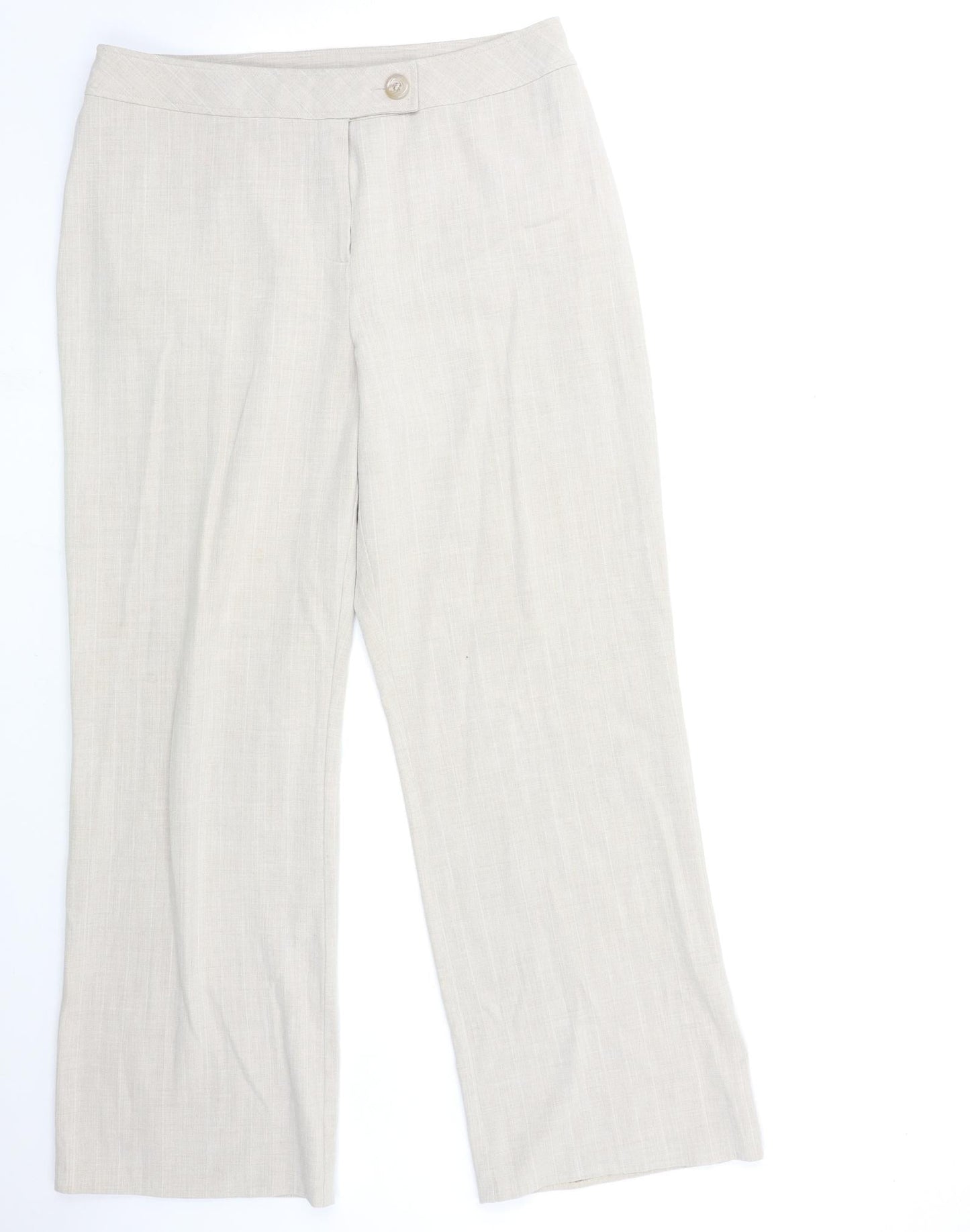 sarah hamilton Womens Beige   Trousers  Size 14 L29 in
