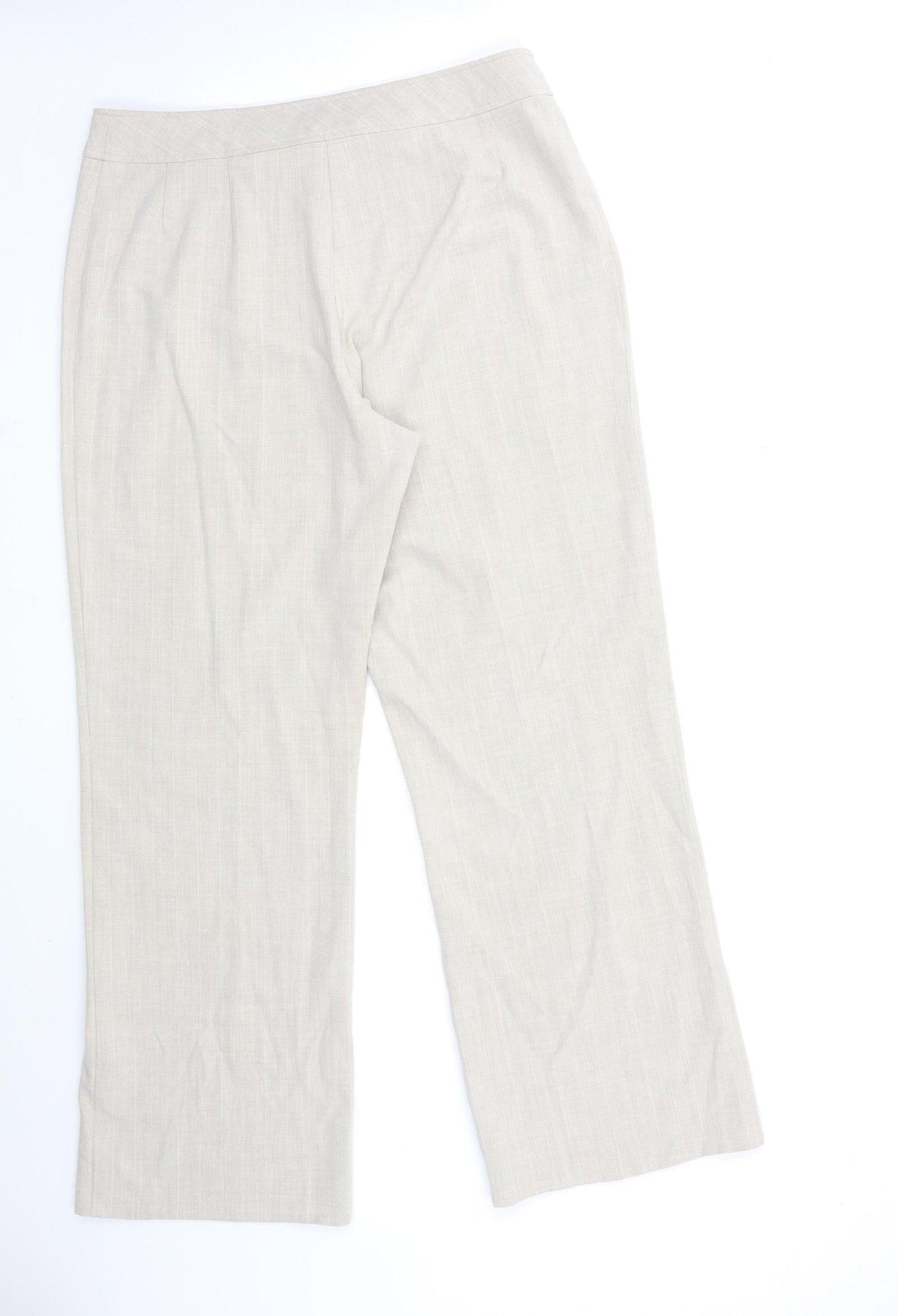 sarah hamilton Womens Beige   Trousers  Size 14 L29 in