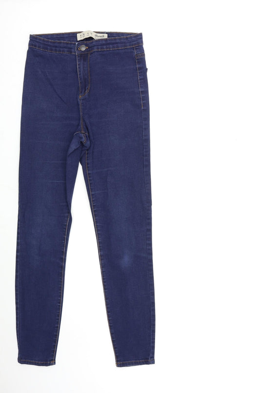 Denim & Co. Womens Blue  Denim Skinny Jeans Size 8 L27 in