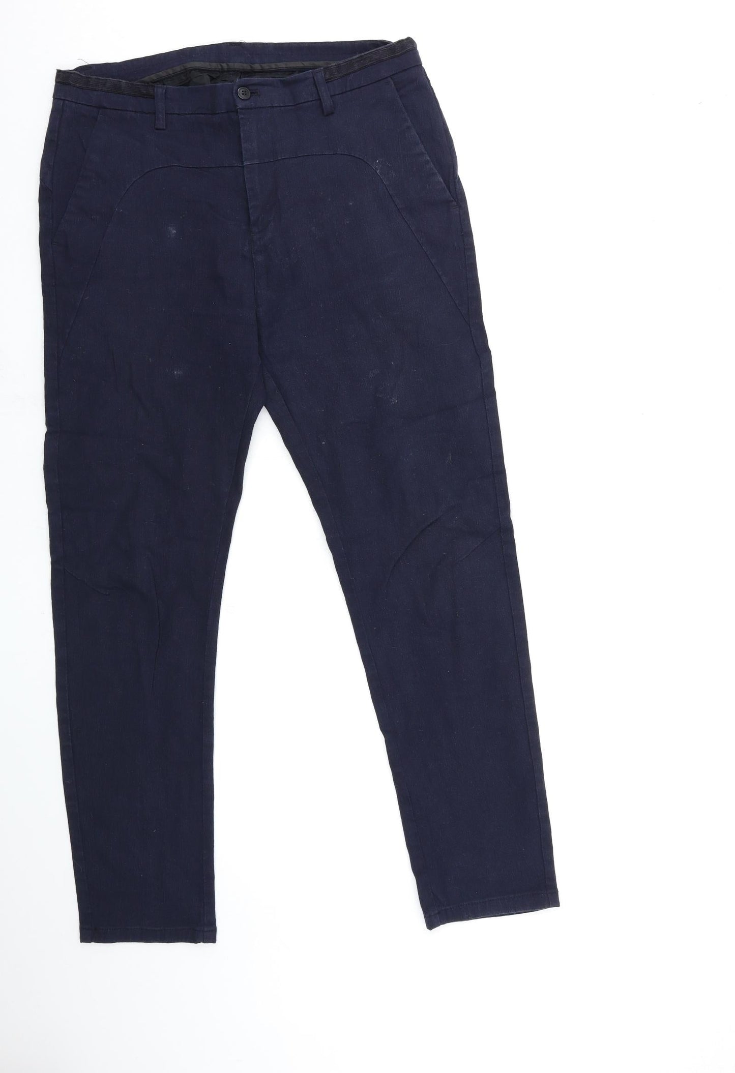 Preworn Womens Blue  Denim Skinny Jeans Size 33 in L29 in