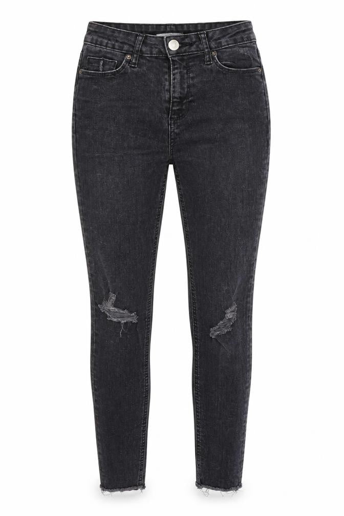 Dorothy Perkins Womens Grey  Denim Skinny Jeans Size 6 L27 in