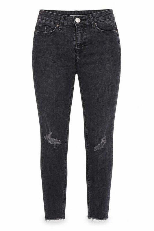 Dorothy Perkins Womens Grey  Denim Skinny Jeans Size 6 L27 in