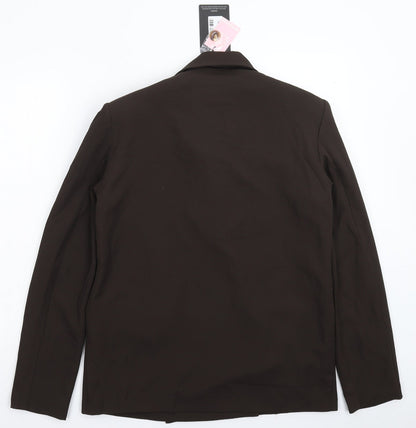 PRETTYLITTLETHING Womens Black   Jacket Blazer Size 6