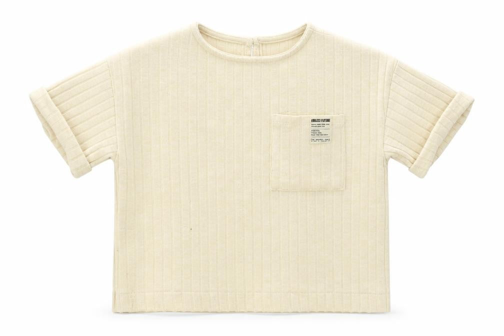 Zara Girls Beige   Basic T-Shirt Size 6 Years