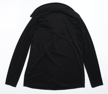 Boohoo Womens Black   Basic Blouse Size 10