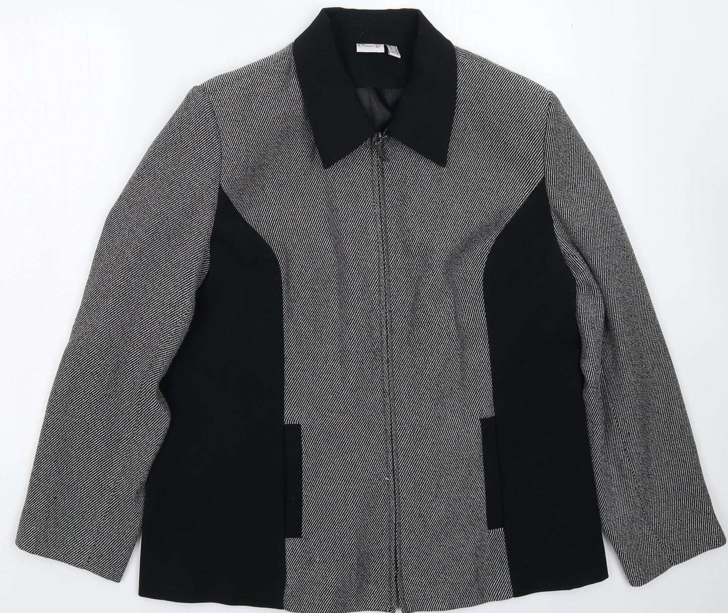 Oscar B Womens Grey   Jacket Blazer Size 18