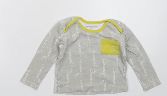 Homegrown Baby Grey   Basic T-Shirt Size 9-12 Months