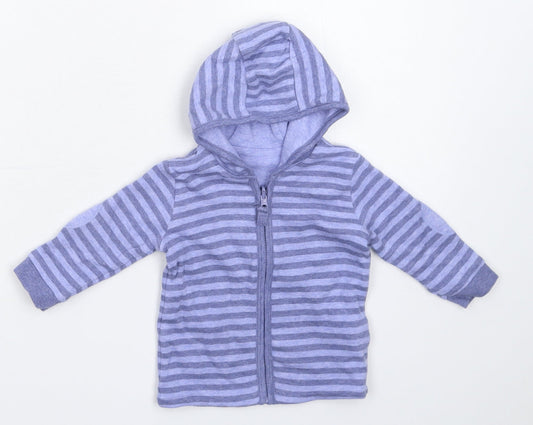 George Baby Blue Striped  Jacket  Size 3-6 Months