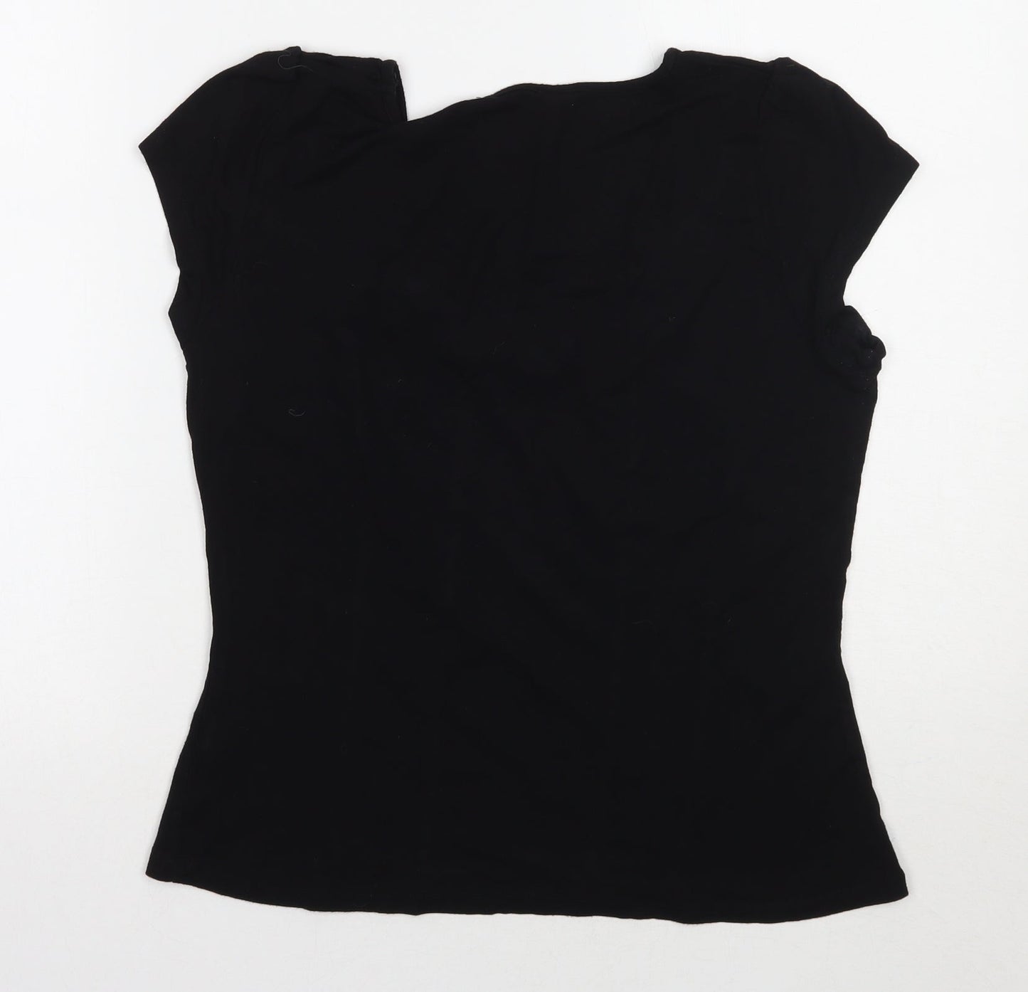 david emanuel Womens Black   Basic T-Shirt Size 12