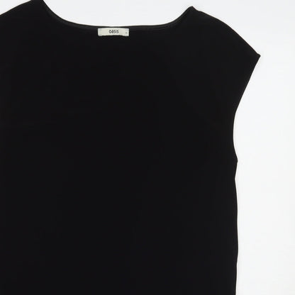 Oasis Womens Black   Basic T-Shirt Size M