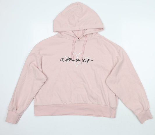Newlook Womens Pink   Pullover Hoodie Size M