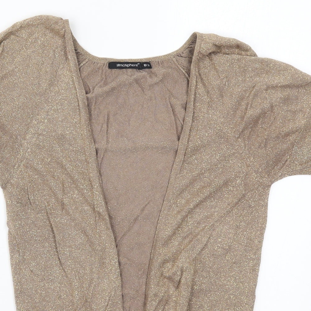Atmosphere Womens Brown  Knit Cardigan Jumper Size 10