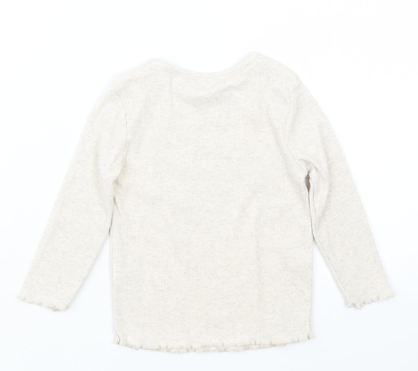 George Girls Beige   Basic T-Shirt Size 12-18 Months
