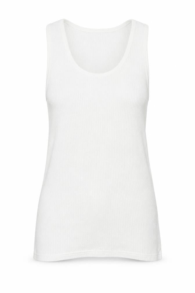 Marks & Spencer Womens White  Knit Basic T-Shirt Size S  - Long