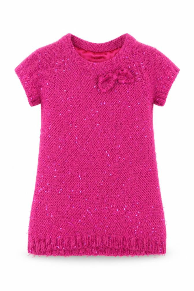 John Lewis Girls Pink  Knit Pullover Jumper Size 2 Years  - Long