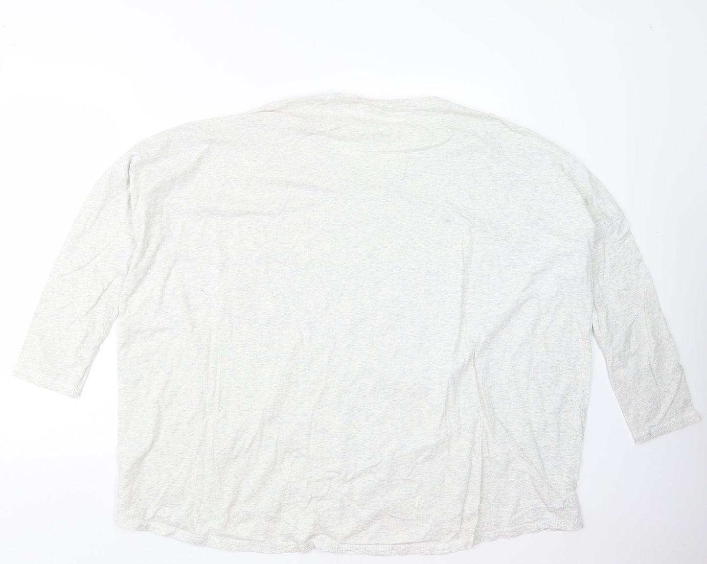 thought Womens Grey Geometric  Top Pyjama Top Size S