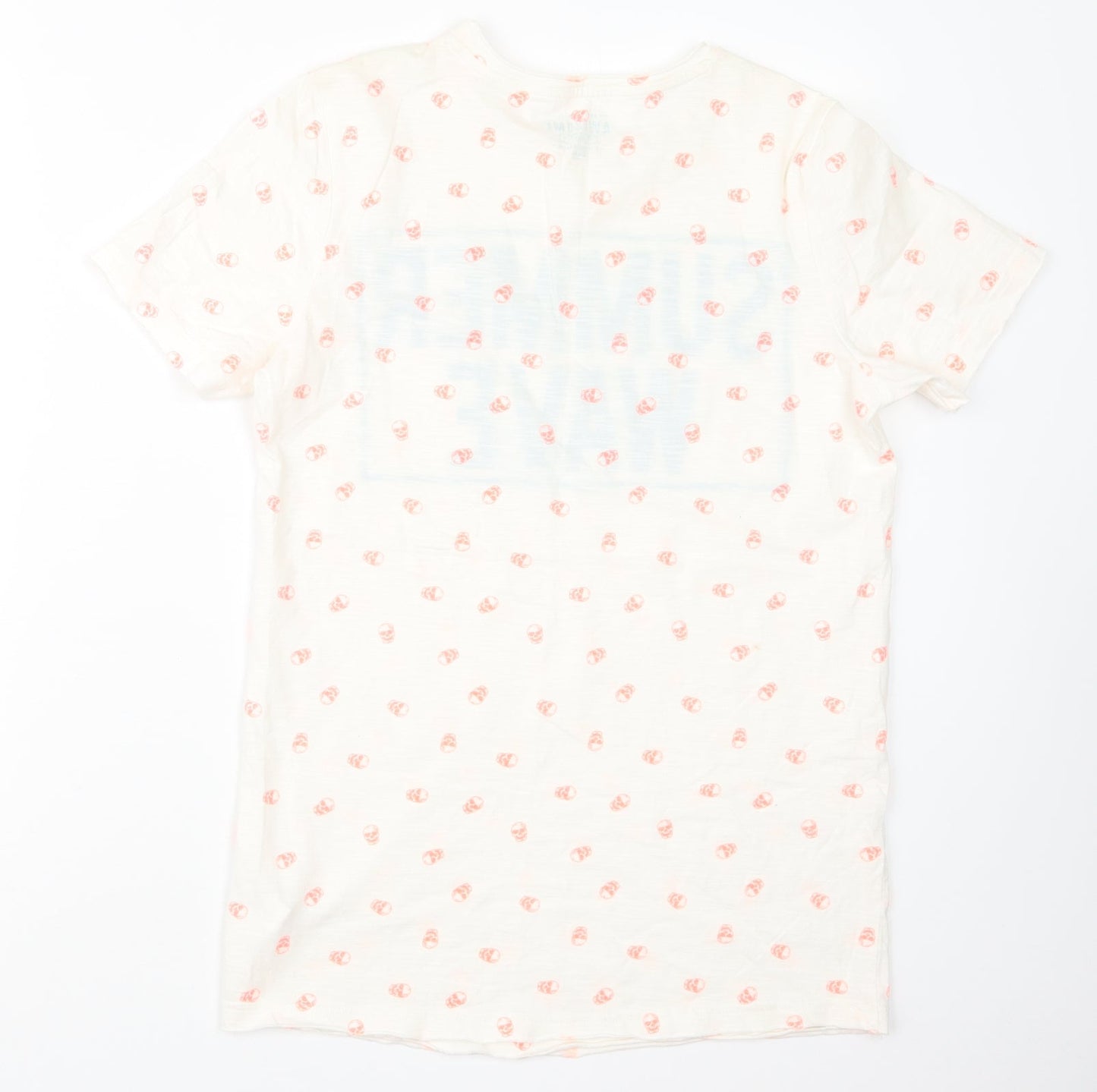 F&F Boys White Geometric  Basic T-Shirt Size 12-13 Years