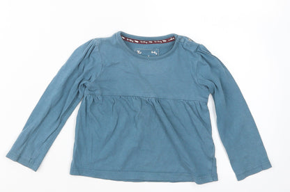 Tu Girls Blue   Basic T-Shirt Size 9-12 Months