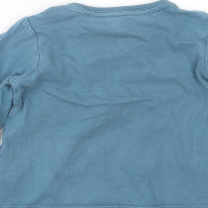 Tu Girls Blue   Basic T-Shirt Size 9-12 Months