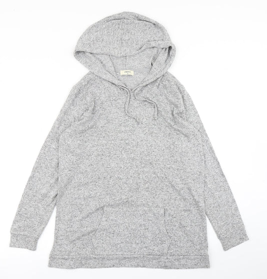 Papaya Womens Grey   Pullover Hoodie Size M