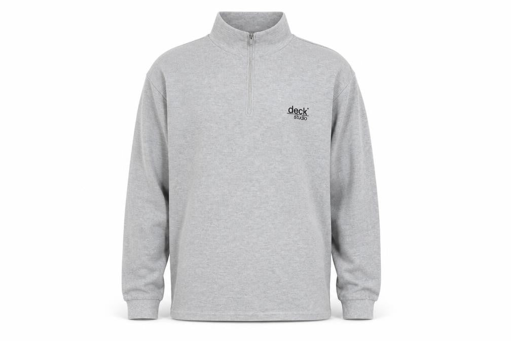 deck Mens Grey   Pullover Sweatshirt Size L