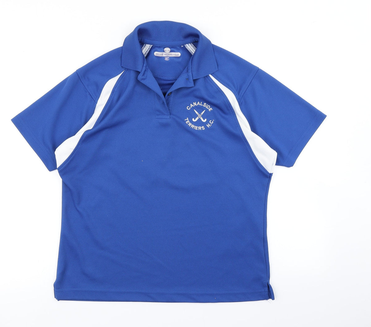 Deluxe Wicking Polo Womens Blue   Basic Polo Size XL
