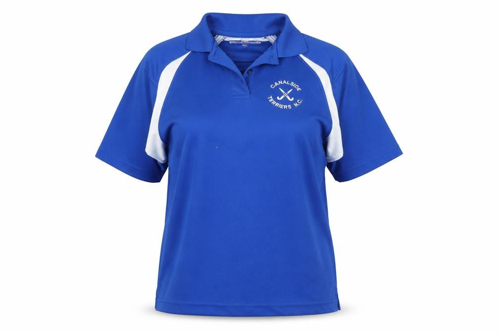 Deluxe Wicking Polo Womens Blue   Basic Polo Size XL