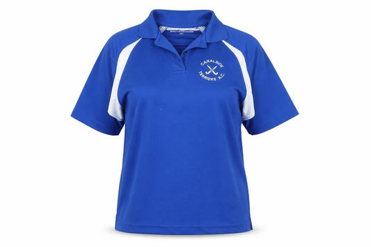 Deluxe Wicking Polo Womens Blue   Basic Polo Size XL