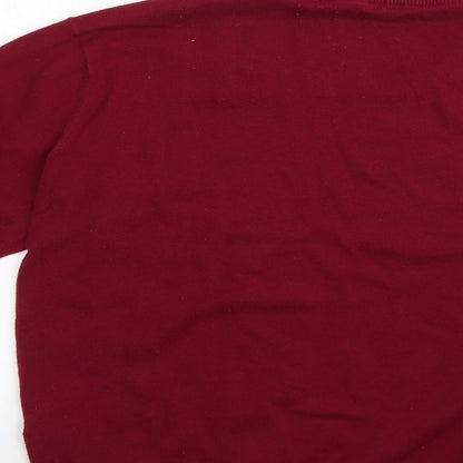 tichlanz Mens Red   Pullover Jumper Size XL