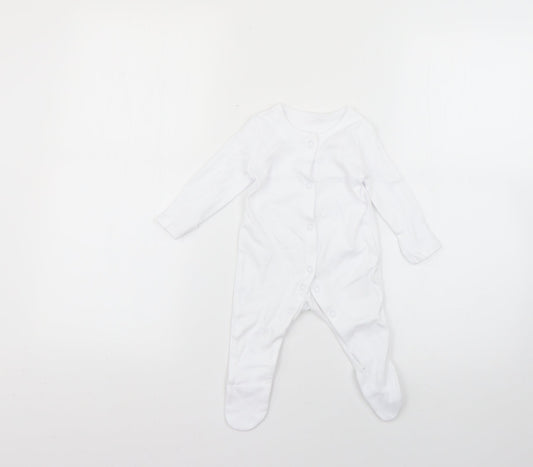 George Baby White   Babygrow One-Piece Size 0-3 Months