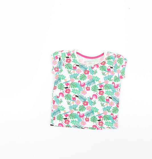 Primark Baby Multicoloured Floral  Basic T-Shirt Size 6-9 Months