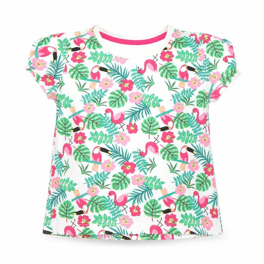 Primark Baby Multicoloured Floral  Basic T-Shirt Size 6-9 Months