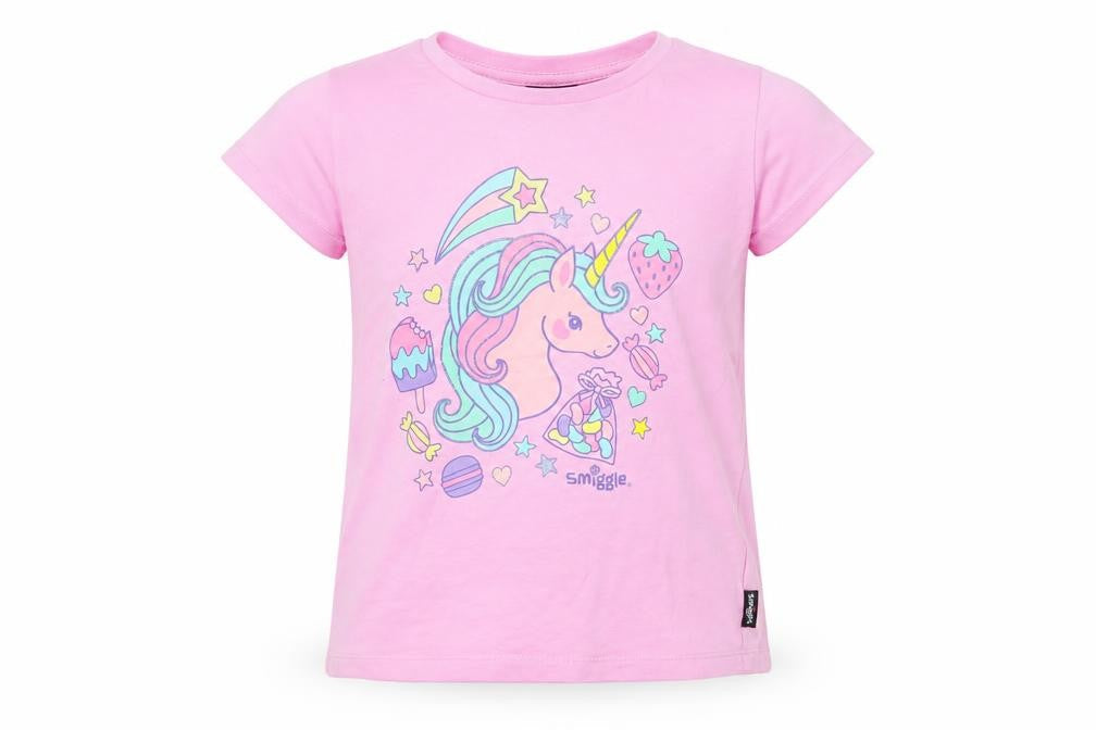 Smiggle Girls Pink   Basic T-Shirt Size M