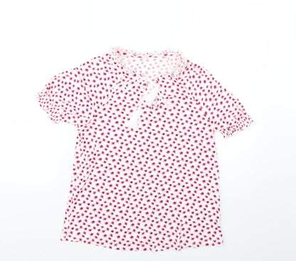 Marks & Spencer Womens Multicoloured Floral  Basic T-Shirt Size 8