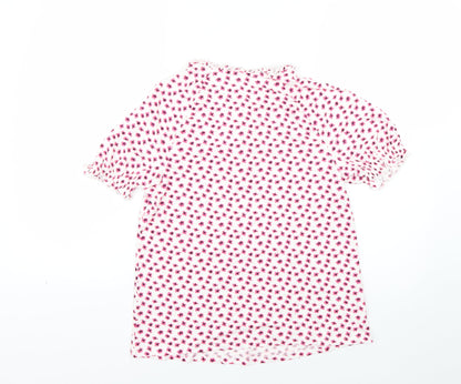 Marks & Spencer Womens Multicoloured Floral  Basic T-Shirt Size 8