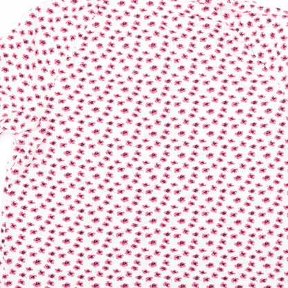 Marks & Spencer Womens Multicoloured Floral  Basic T-Shirt Size 8