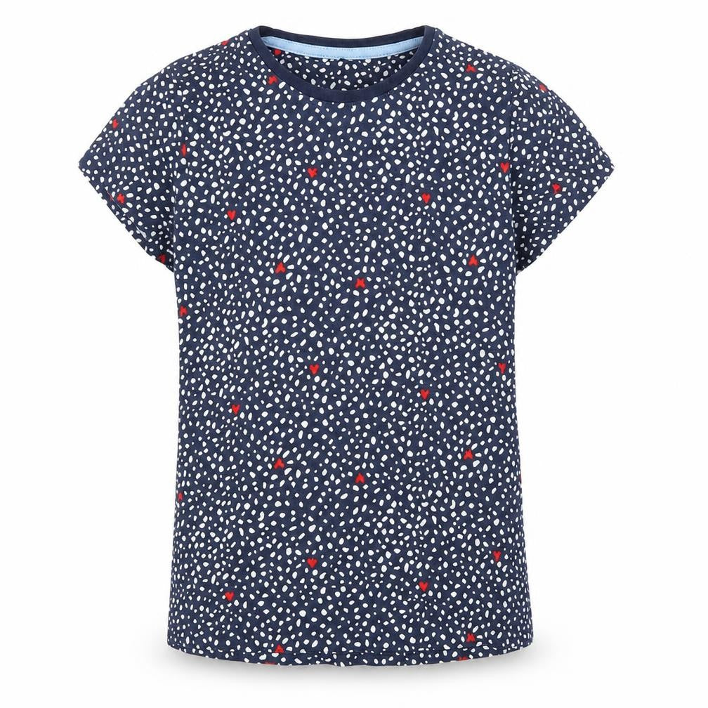 George Girls Blue Polka Dot  Basic T-Shirt Size 10 Years