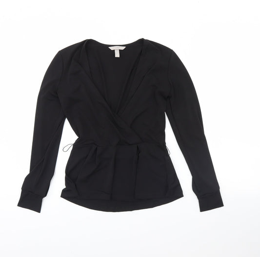 H&M Womens Black   Basic Blouse Size XS