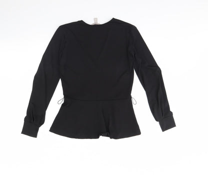 H&M Womens Black   Basic Blouse Size XS