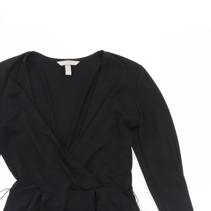 H&M Womens Black   Basic Blouse Size XS