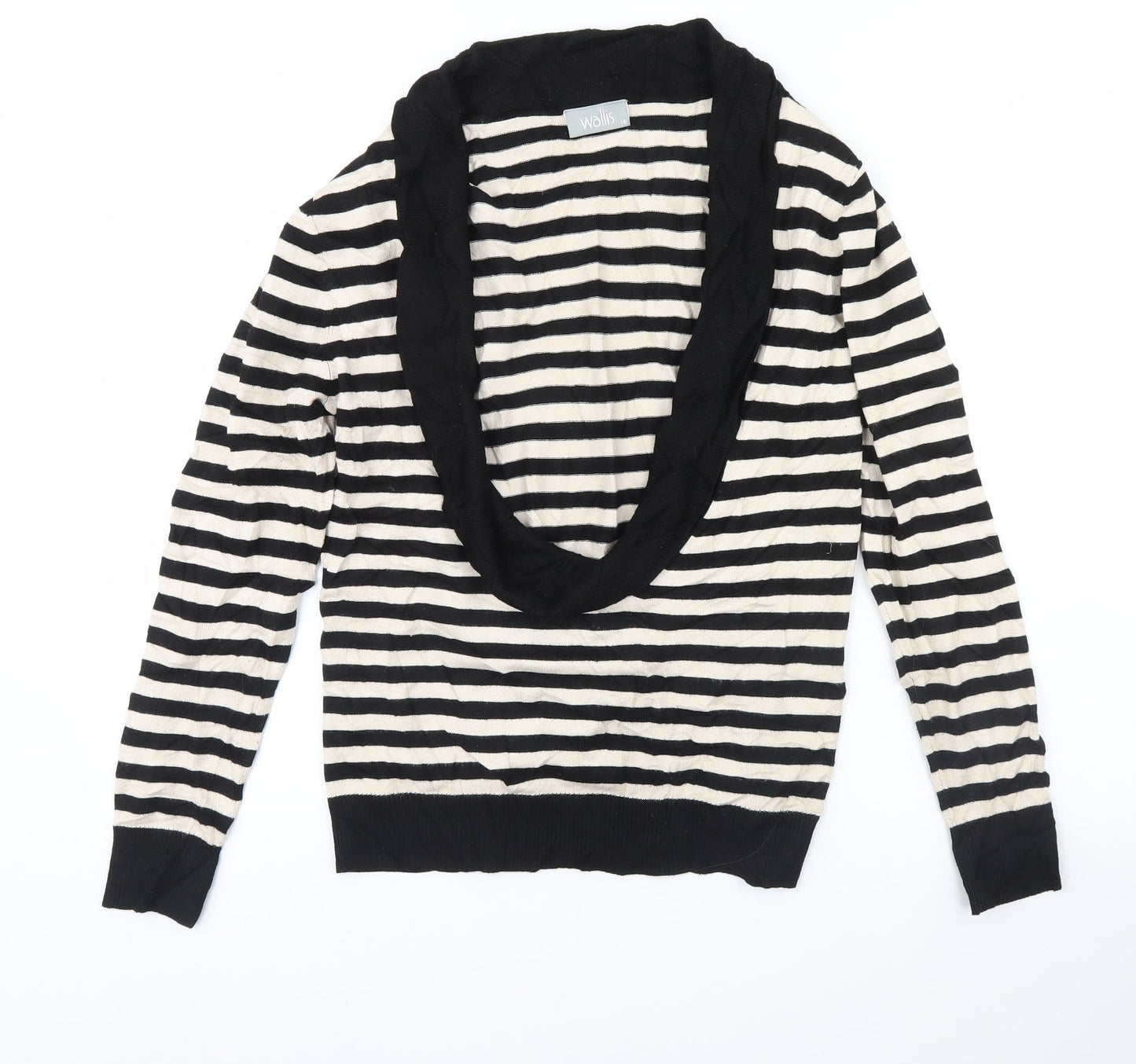 Wallis  Womens Ivory Striped  Pullover Jumper Size 14