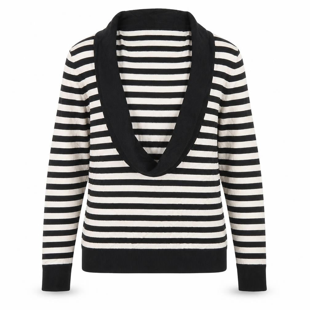 Wallis  Womens Ivory Striped  Pullover Jumper Size 14