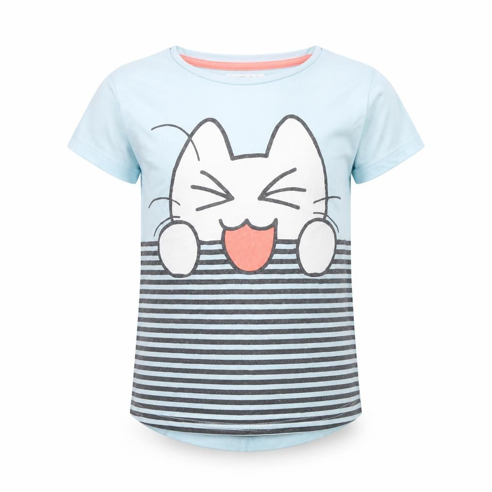 Juniors Girls Blue Solid  Cami Pyjama Top Size 3 Years