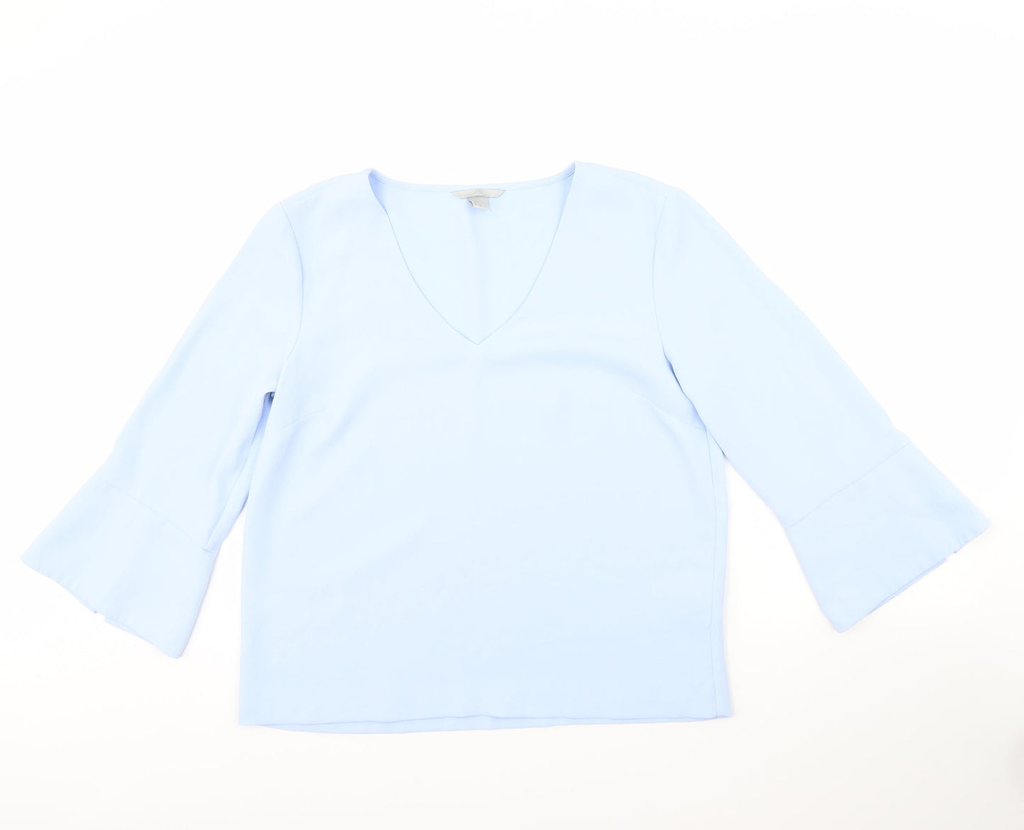 H&M Womens Blue   Basic Blouse Size 12