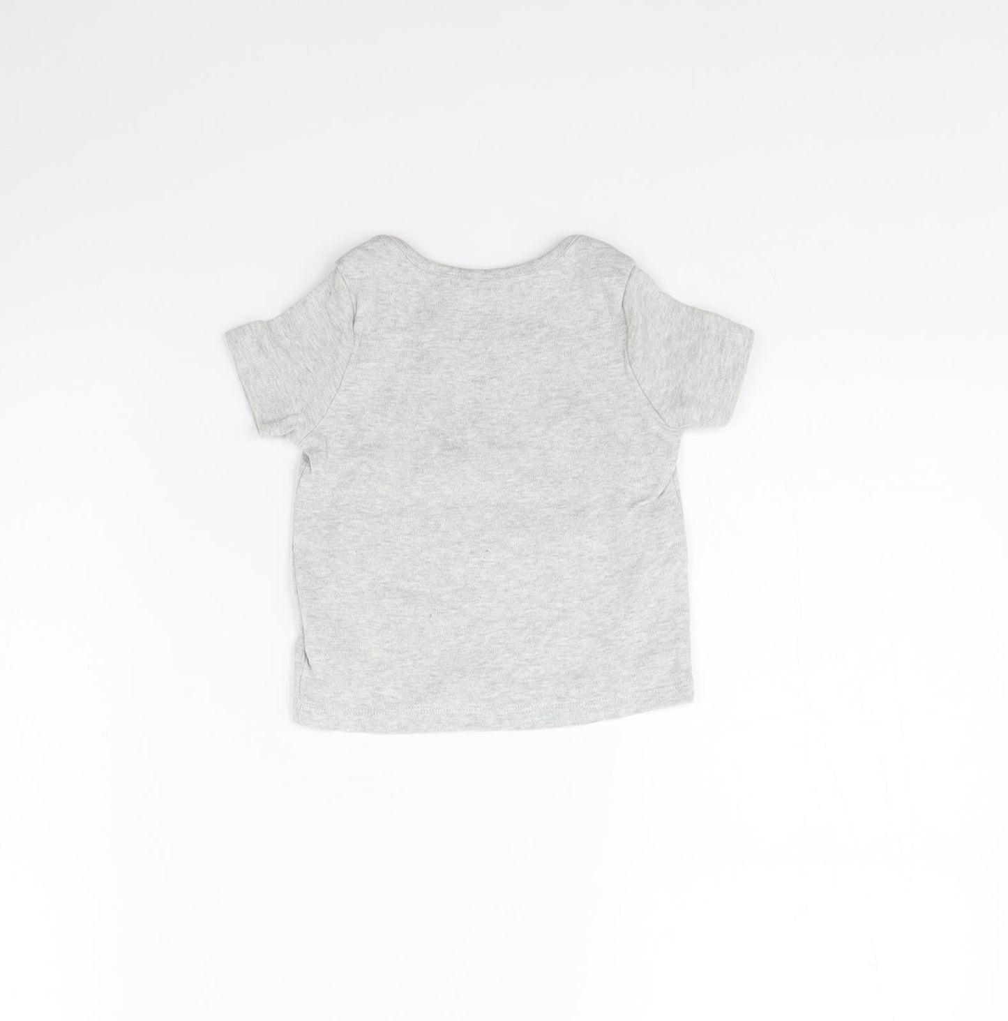 Fred & FLo Baby Grey   Basic T-Shirt Size 9-12 Months