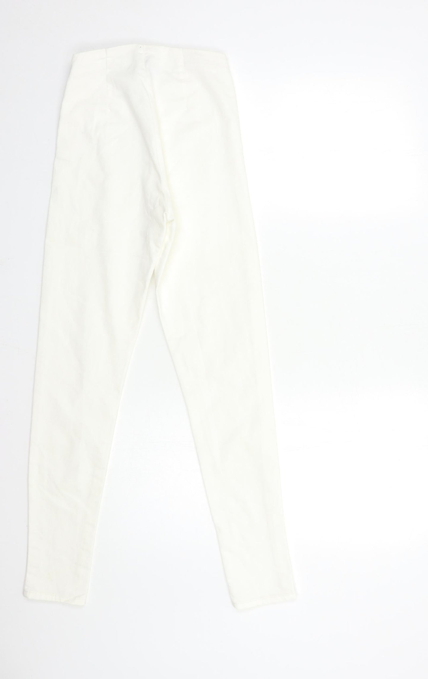 H&M Womens White  Denim Skinny Jeans Size 6 L27 in