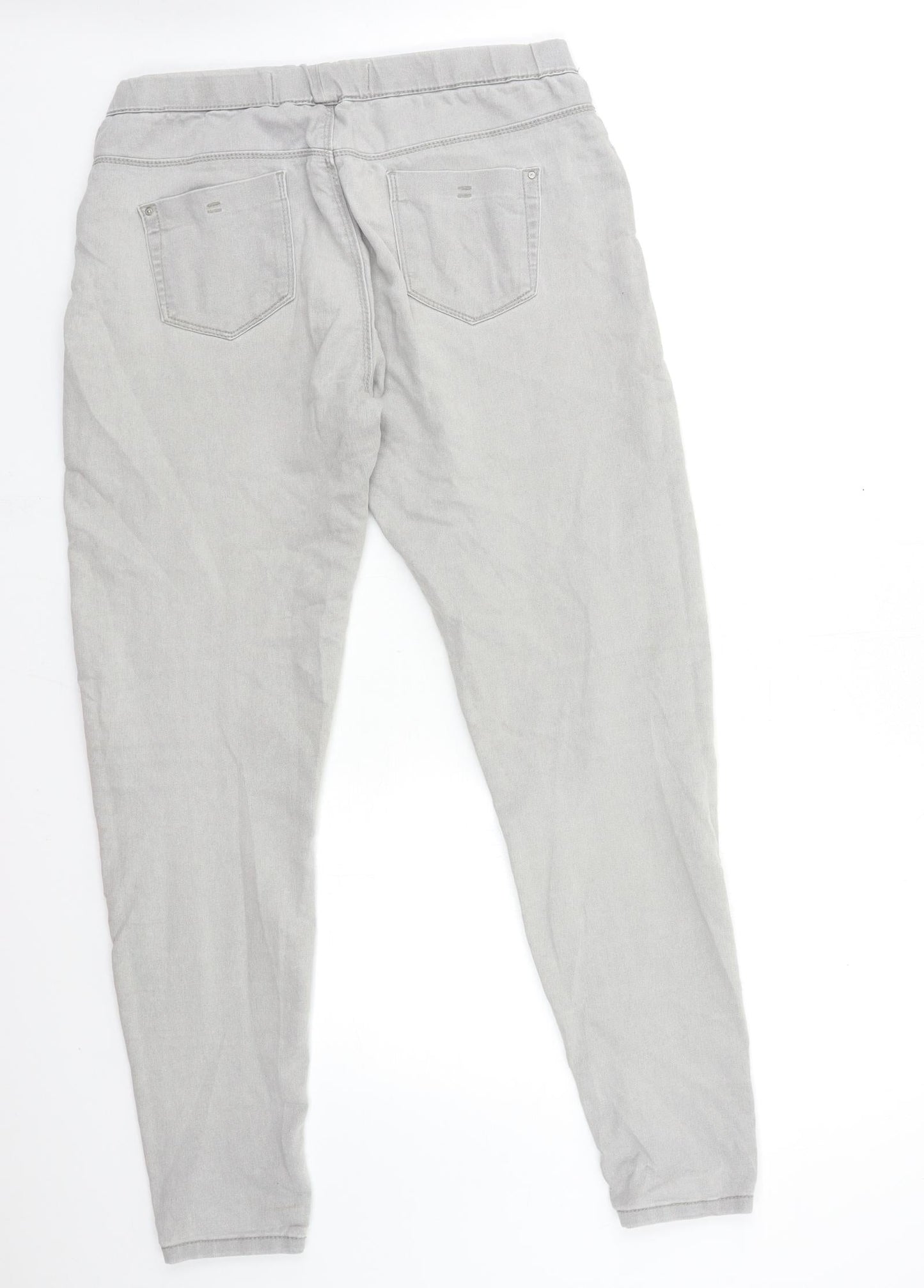 Denim & Co. Womens Grey  Denim Jegging Jeans Size 12 L30 in