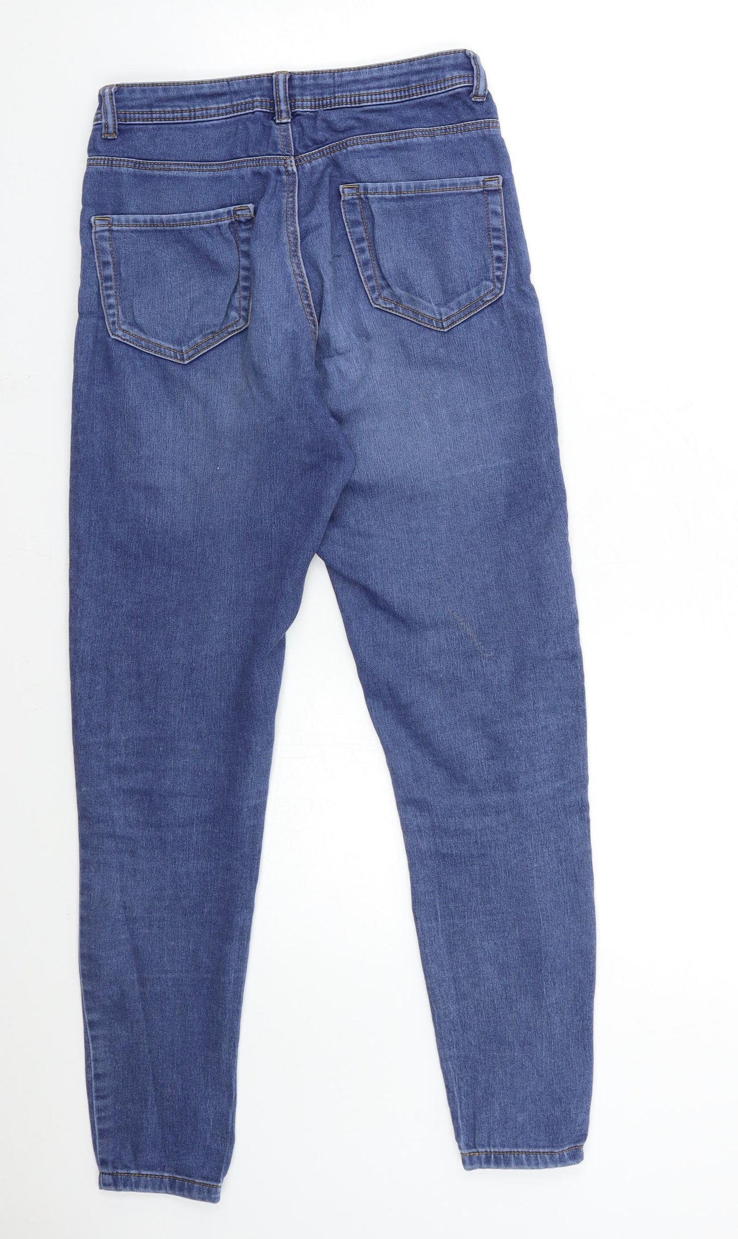 Denim & Co. Womens Blue  Denim Skinny Jeans Size 10 L28 in