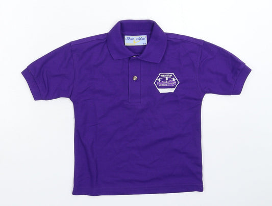 Blue Max Boys Purple   Basic Polo Size 3-4 Years