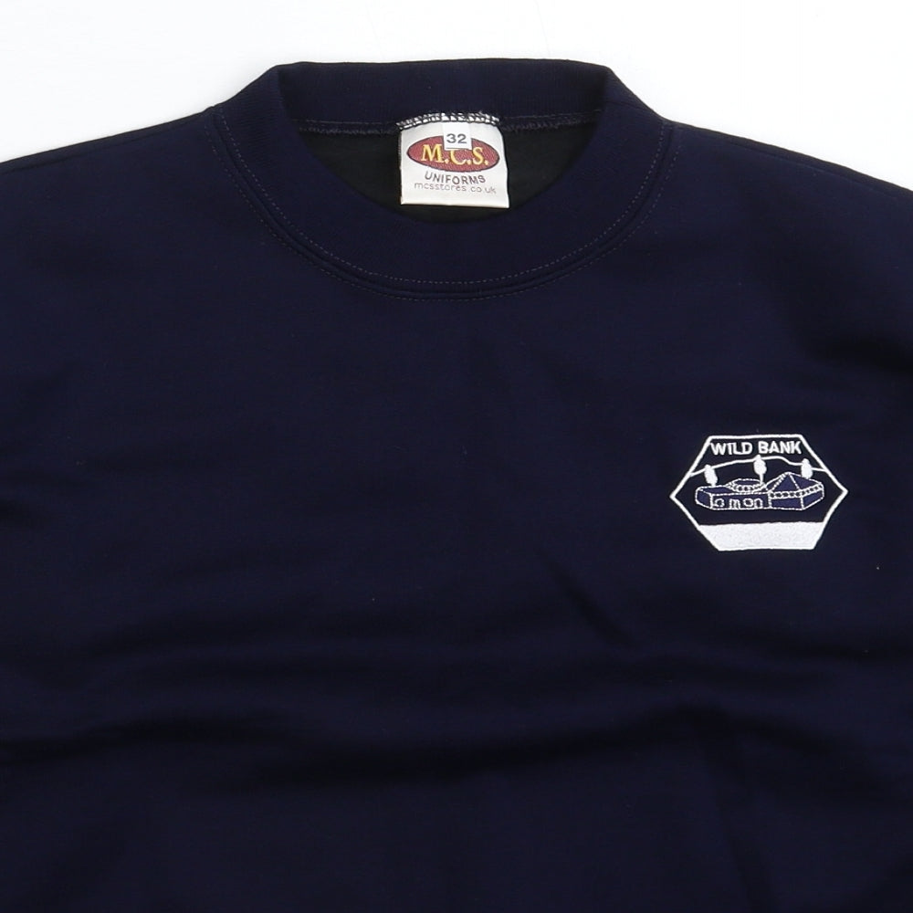 MCS Mens Blue   Pullover Sweatshirt Size XS